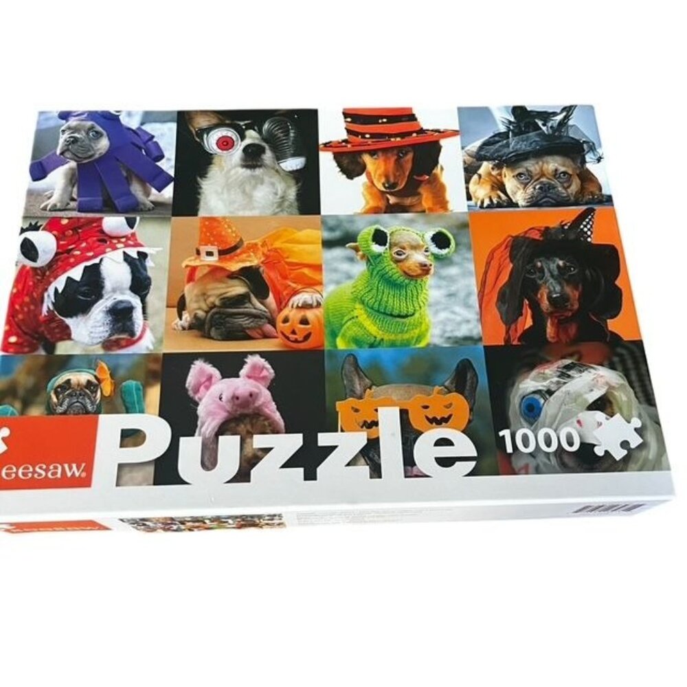Seesaw 1000 Piece Halloween Dogs Puzzle